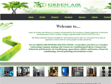 Tablet Screenshot of greenairsystems.info